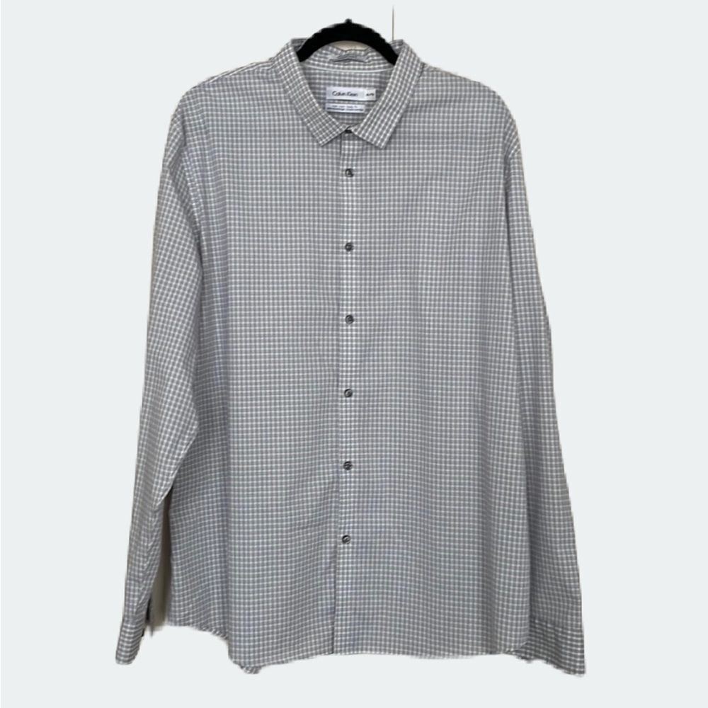 Calvin Klein mens long sleeve button down dress shirt | size XX …